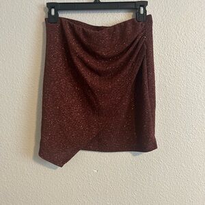 Windsor Sparkling Maroon Mini Skirt